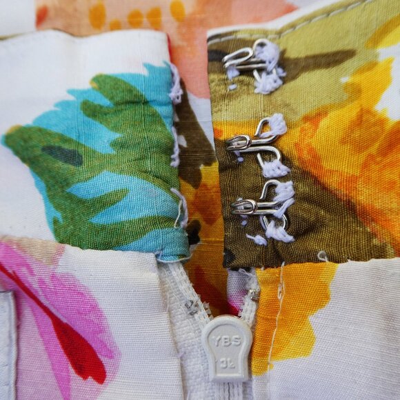 SiLK Vintage Nwt Nipon Boutique Floral Midi Dress Empire Waist Ruched Hip Zip 6 - Picture 6 of 12